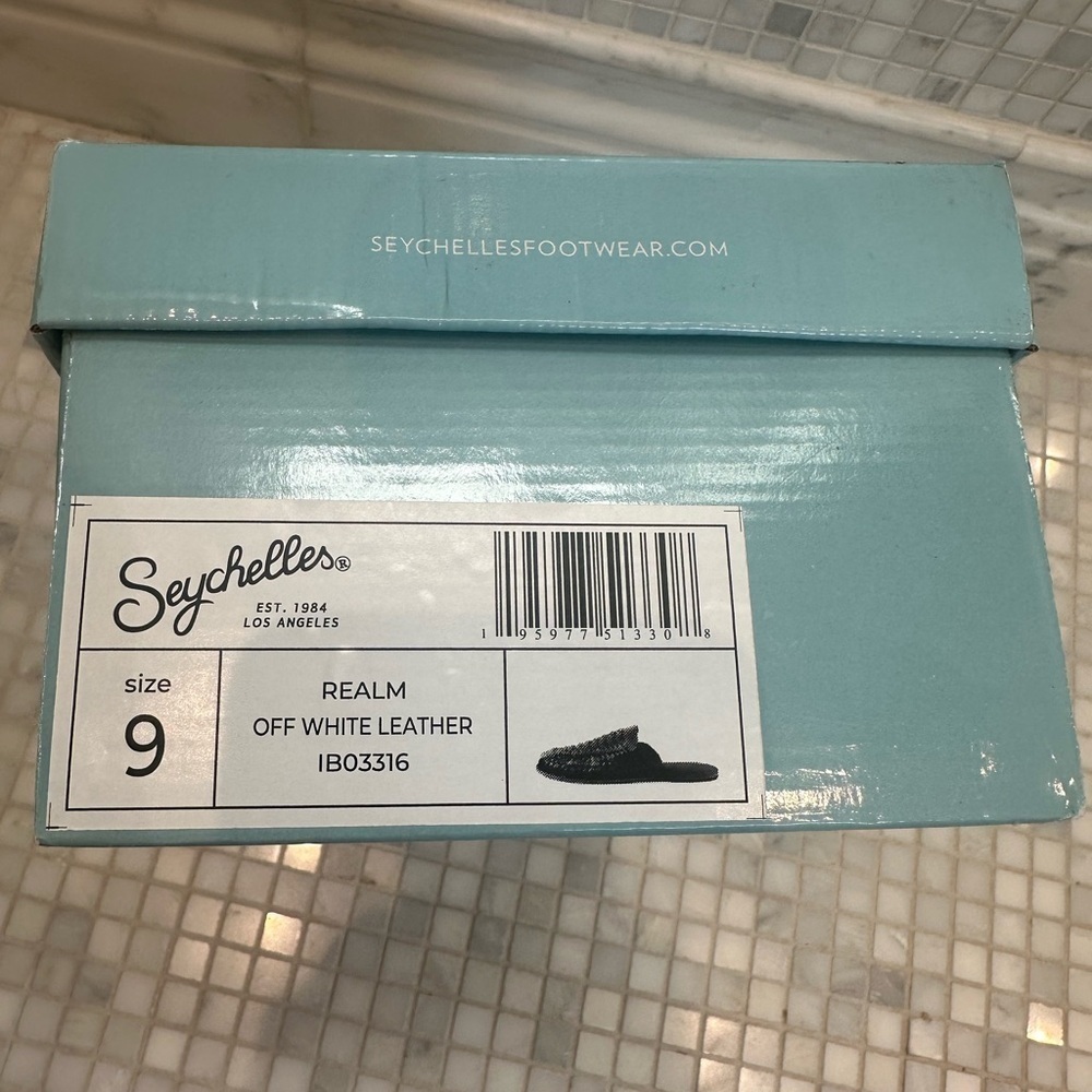 Seychelles Women’s Off White Woven Leather Realm Mule NEW - Picture 3 of 6
